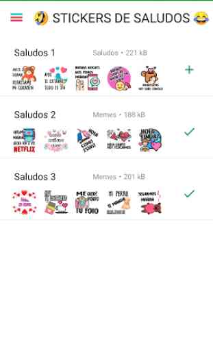 Stickers de saludos en español para WhatsApp 4
