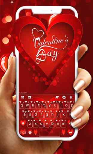 Valentine Hearts Tema de teclado 1
