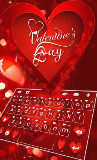 Valentine Hearts Tema de teclado 2