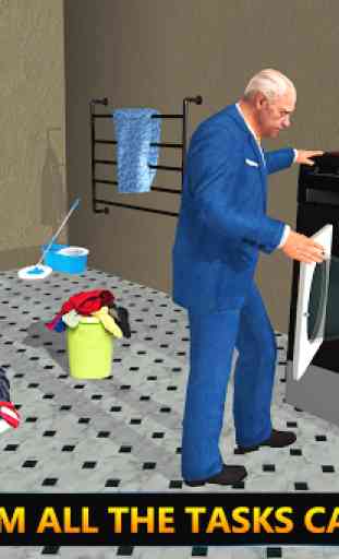 Virtual Grandpa Simulator Happy Family Games 2