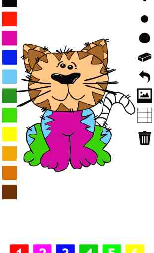 Activo! Libro Para Colorear de Los Gatos Para Los Niños: Aprende a Pintar el Gato 1