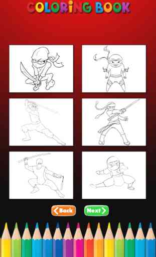 El Ninja para colorear libro: Aprende a dibujar y colorear un ninja, armas y mucho más 2