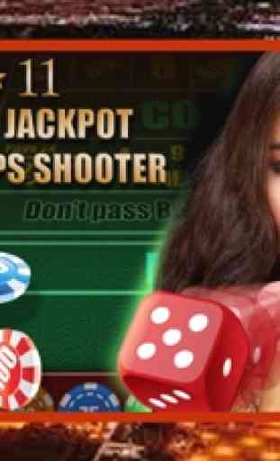 A Casino Jackpot Vegas Craps 3D Dice Roller Free Games 1