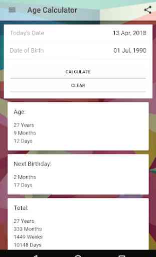 Age Calculator - Calculate Your Age and Birthday 1