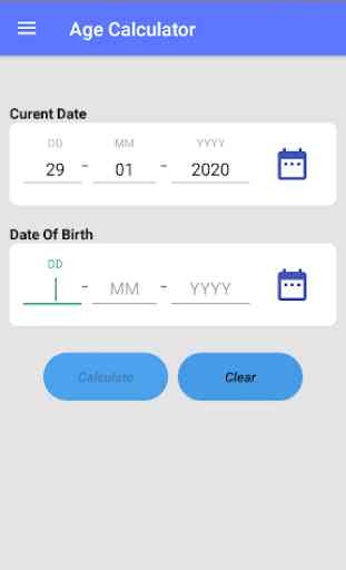 Age Calculator/Date of Birth Calculator 1