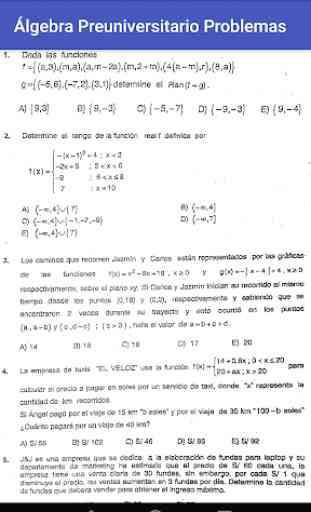 Álgebra Preuniversitario Problemas 3