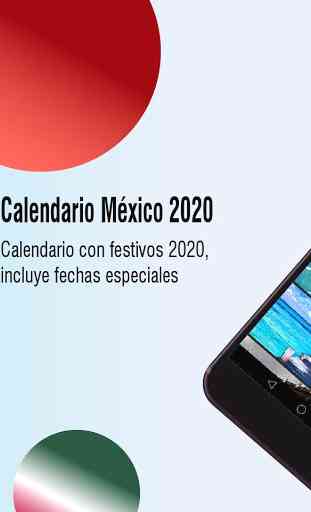 calendario mexico 2020, calendario mexicano 2020 1