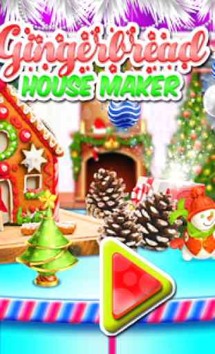 DIY Gingerbread House Cake Maker! Cooking Game 1