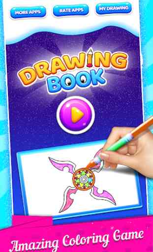 Fidget Spinner Coloring Book & Drawing Game 1
