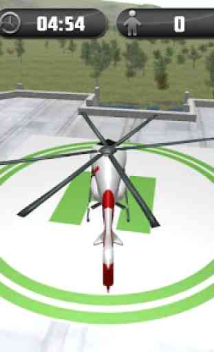 Helicóptero Ambulancia 3D City Simulator 4