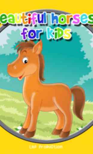 hermosos caballos para niños - juego libre 1