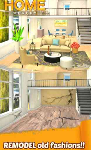 Home Memory: Word Villa & Design Home Games 2
