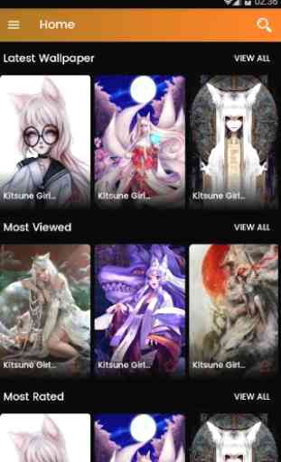 Kitsune Girl Fantasy Wallpaper 1