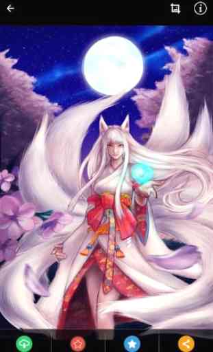 Kitsune Girl Fantasy Wallpaper 3