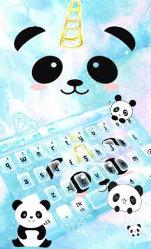 Love Unicorn Panda Keyboard 1