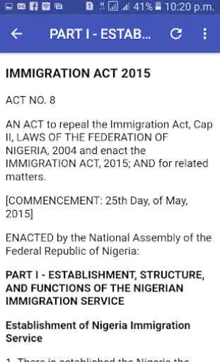 Nigeria Immigration Act 2