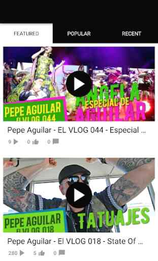 Pepe Aguilar - Aplicación móbil 3