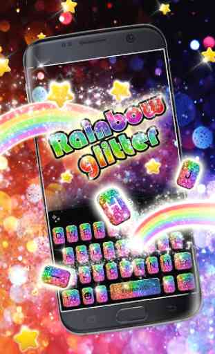 Rainbow Glisten Tema de teclado 2