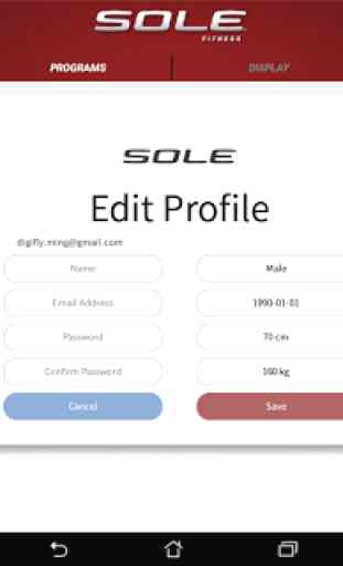 SOLE Fitness App 1