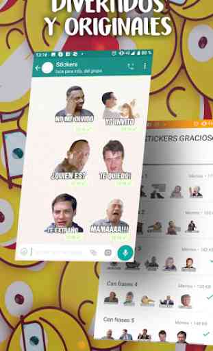 Stickers graciosos con frases para WhatsApp 1
