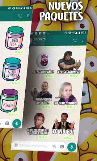 Stickers graciosos con frases para WhatsApp 3