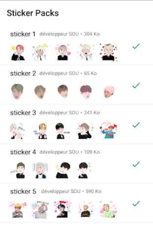 SuperStar BTS Stickers for whatsapp 1