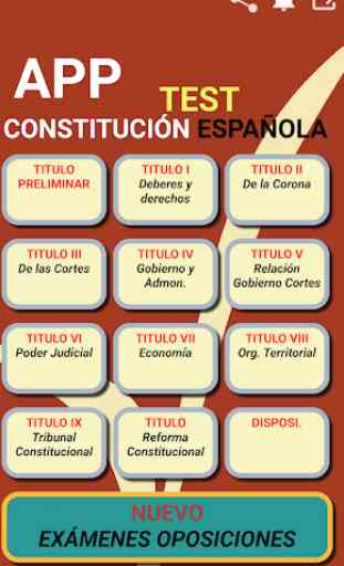 TEST CONSTITUCIÓN ESPAÑOLA 2