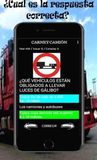 Test para el Carnet de Camión , permiso C 2