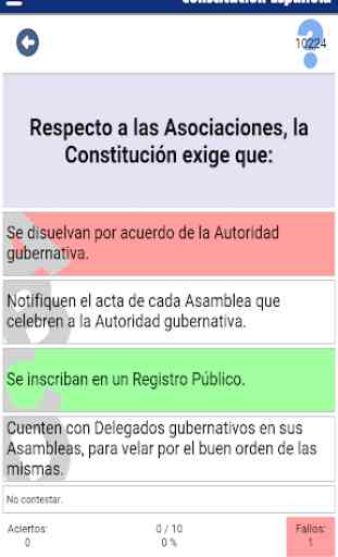 Tests oposición constitución Española 4