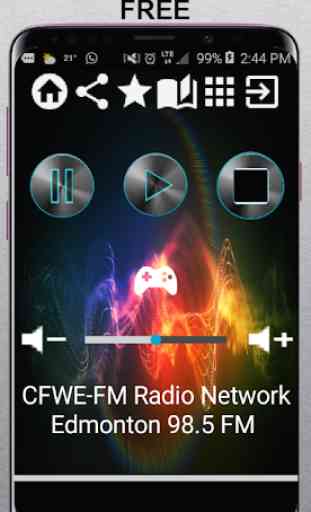 CFWE-FM Radio Network Edmonton 98.5 FM CA App Radi 1