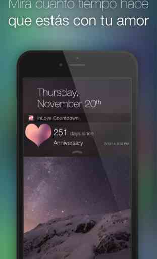 inLove: Aplicación para dos: cuenta regresiva de un evento, diario, chat privado, encuentro y flirteo para parejas en una relación y enamoradas 3