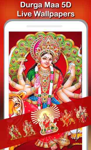 5D Maa Durga Live Wallpaper 1