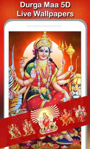 5D Maa Durga Live Wallpaper 2