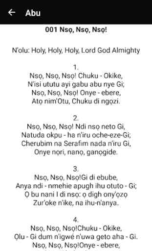 Abu Iji Ekpere Chineke (Igbo Hymnal) 3