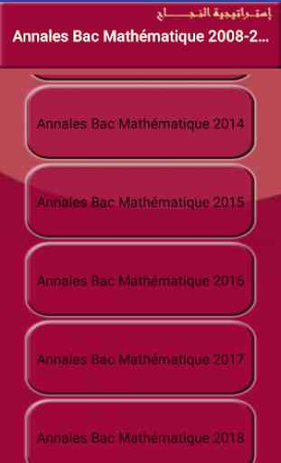 Annales Bac Terminale S  France Math 1998-2018 2