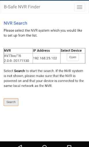 B-Safe NVR Finder 1
