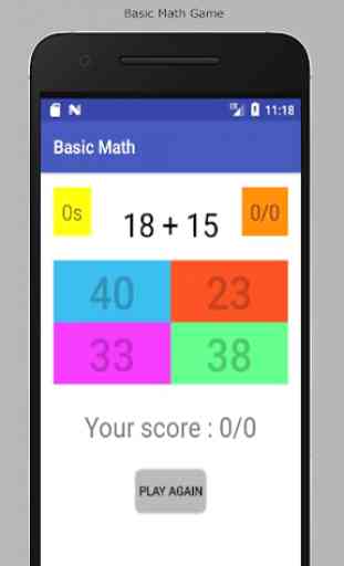 Basic Math Game 1