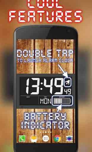 Battery Saving Digital Clocks Live Wallpaper Pro 2