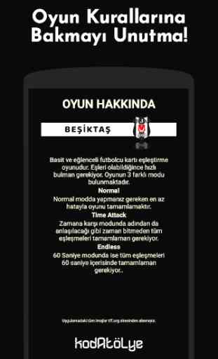 Beşiktaş Futbolcu Kart Eşleştirme Oyunu 4