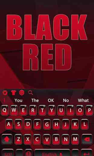 Black red minimalist business keyboard theme 4