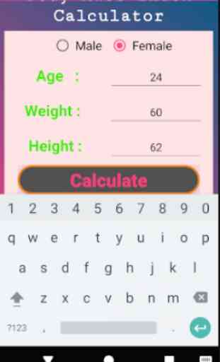 bmi calculator ( Body Mass Index ) 2