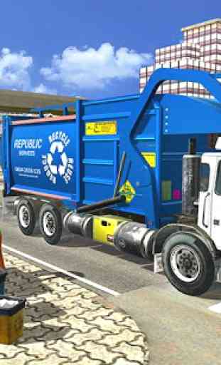 Conductor de camión volquete de basura 2020 2