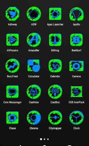 Cracked Green and Blue Icon Pack ✨Free✨ 2