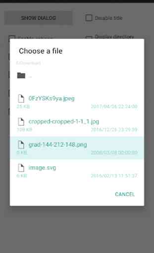 File Chooser Demo for Android 3