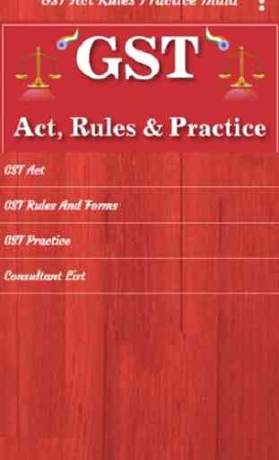 GST Act Rules Practice India 1
