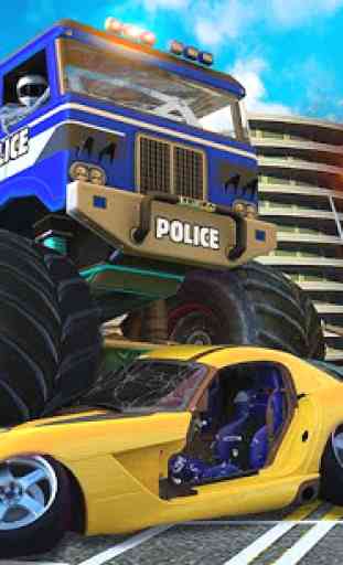 Juegos De Robot Monster Truck Policia 2