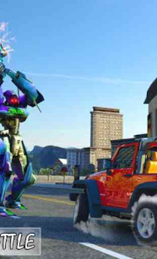 Juegos De Robot Monster Truck Policia 4