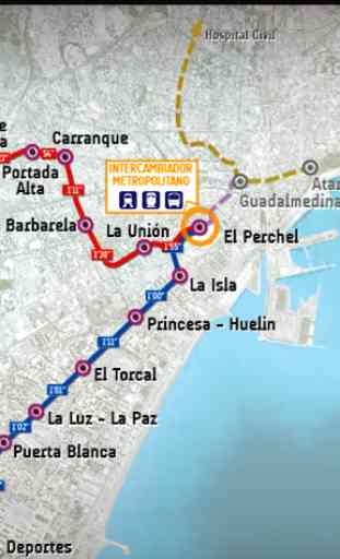 Malaga Metro Map 2