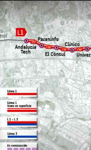 Malaga Metro Map 3