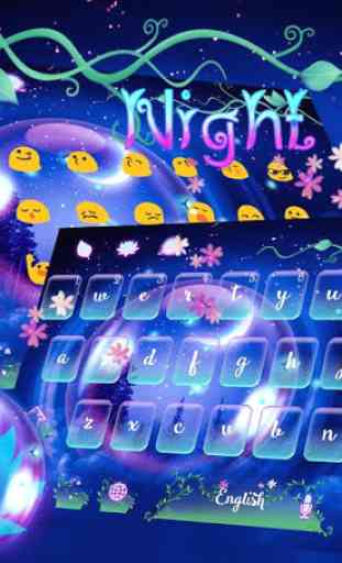 Noche cielo teclado tema 2